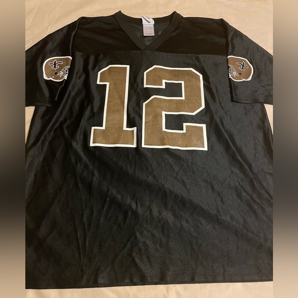 Official NFL Marques Colston Jersey SZ XL Black Gold NFL Equipment Saints.